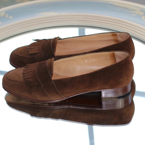 Ralph Lauren Suede Fringe Loafer - Picture 2 of 8